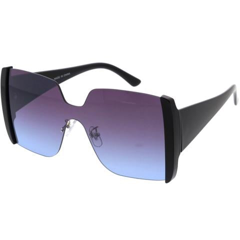 Boss Lady Shield Sunglasses Blue / Purple
