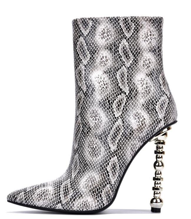 Snakeskin Showstopper Booties Available in Size 8.5