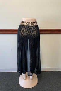 Sexy Leopard Print & Sheer Leggings Size S ONLY Lots of stretch
