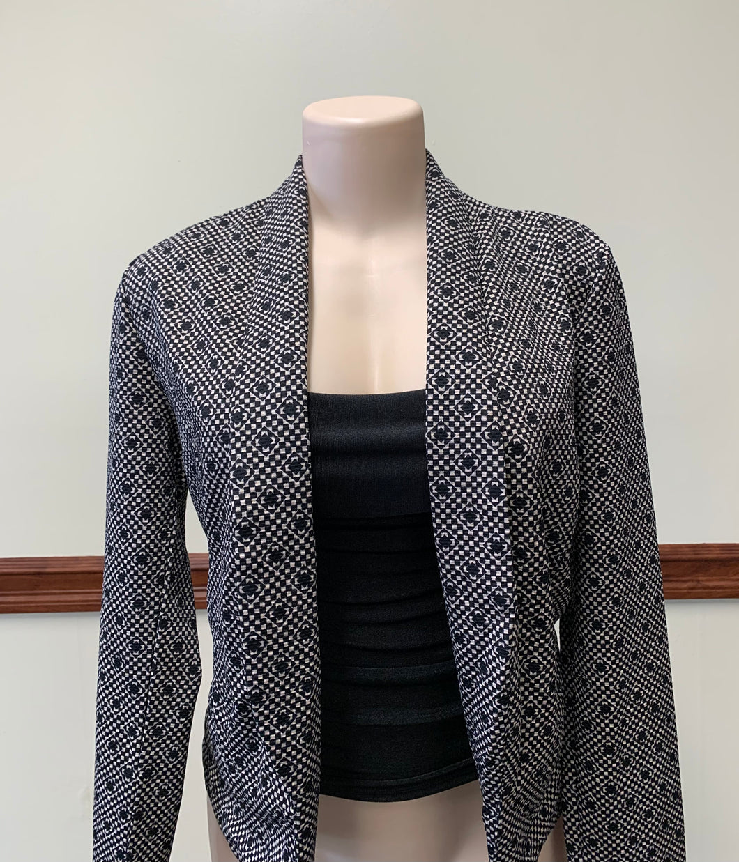 Light Pink & Black Blazer Available in sizes M ONLY