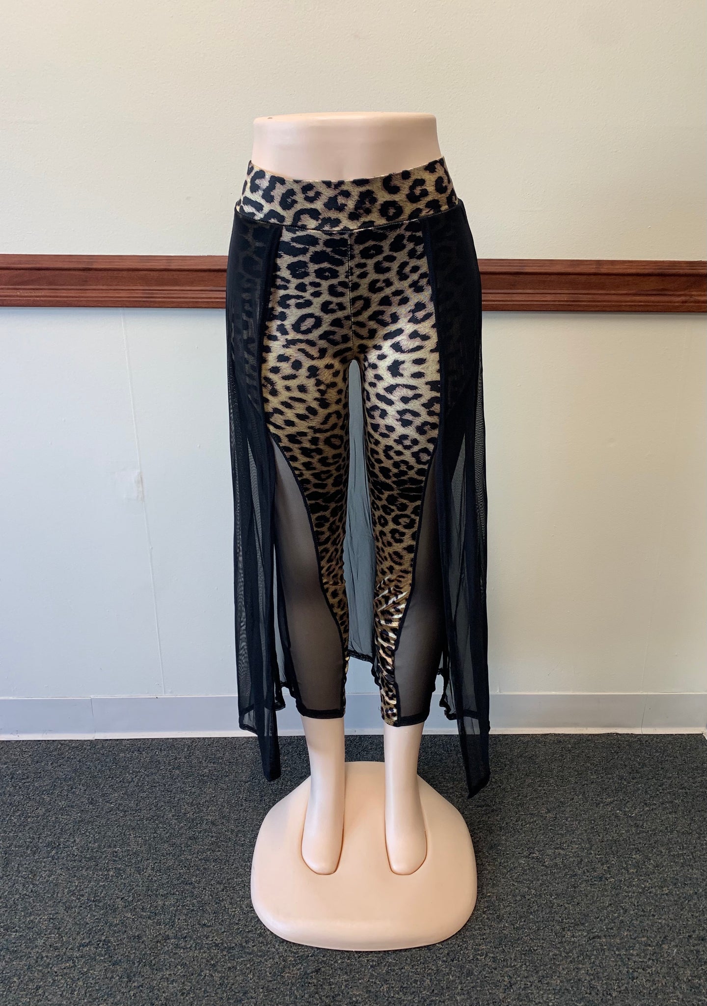 Sexy Leopard Print & Sheer Leggings Size S ONLY Lots of stretch – Meika's  Boutique N More LLC